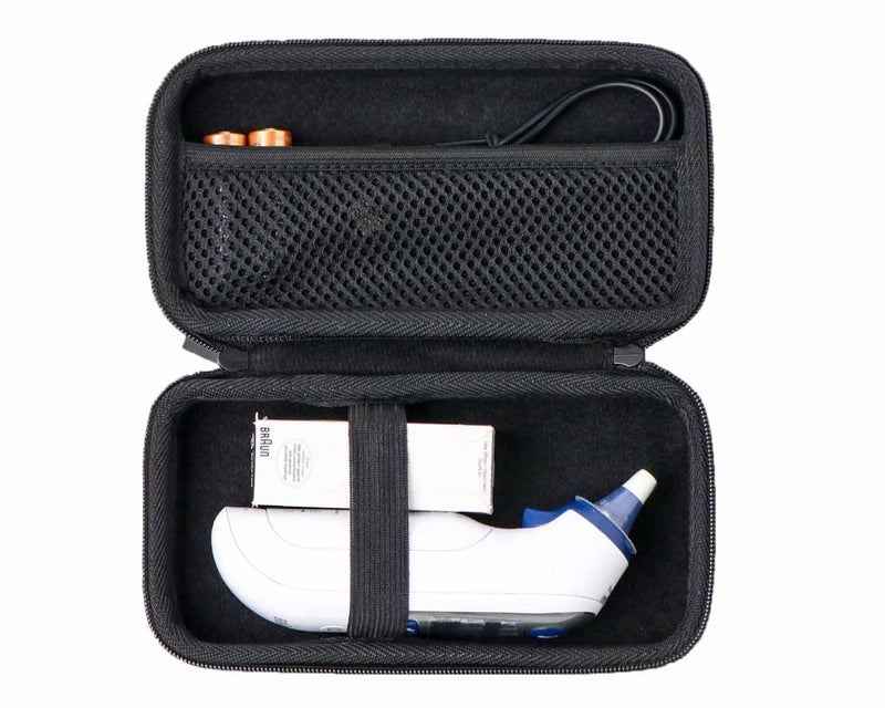 inDomit Hard Case Compatible with Ear/Infrared Thermometer, Storage Braun ThermoScan 7 iProven, iHealth, MILDSIX, KDT, EasyEast - Image 5